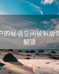 面向用户的秘语空间破解版隐私政策解读