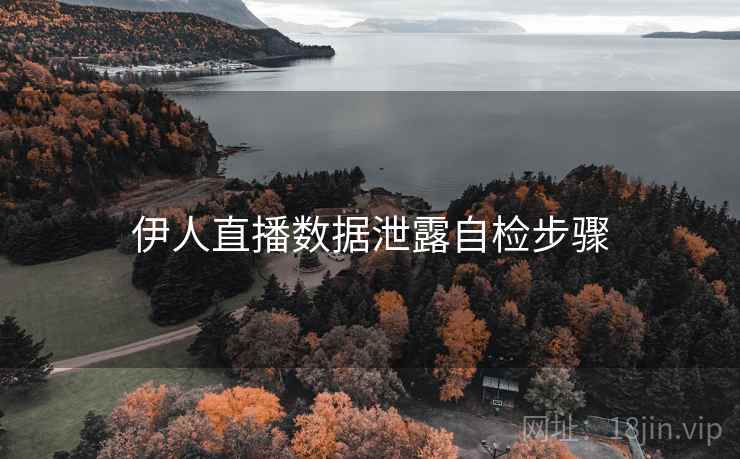 伊人直播数据泄露自检步骤