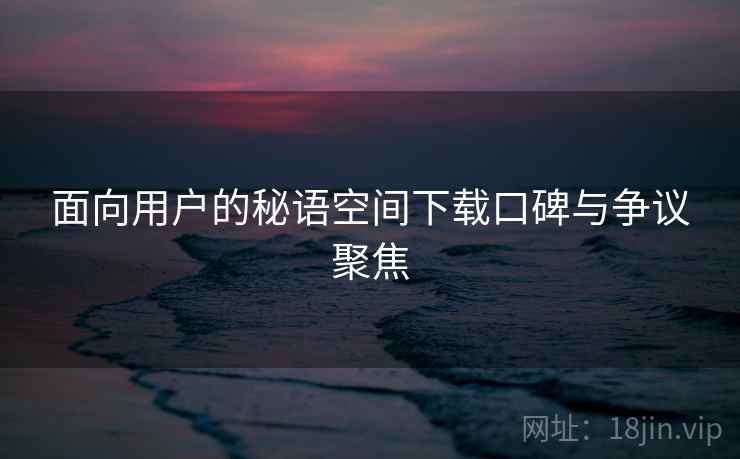面向用户的秘语空间下载口碑与争议聚焦