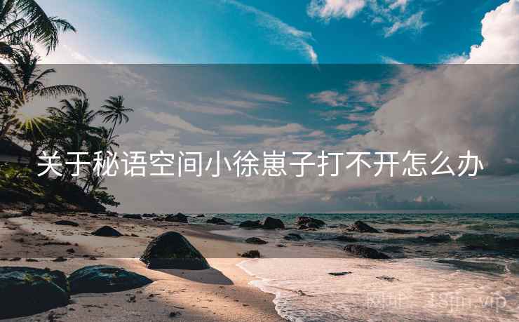 关于秘语空间小徐崽子打不开怎么办