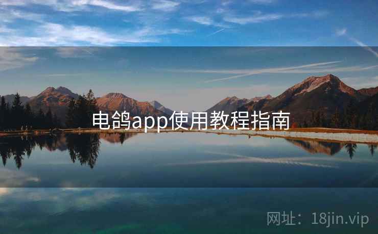 电鸽app使用教程指南