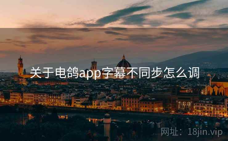 关于电鸽app字幕不同步怎么调