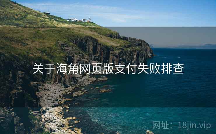 关于海角网页版支付失败排查