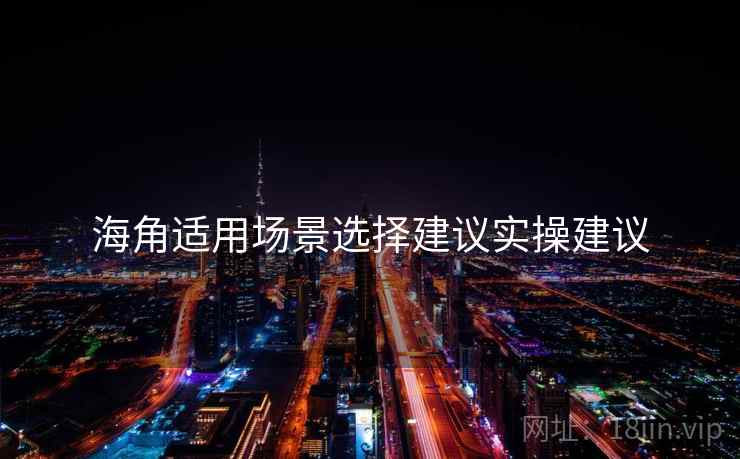 海角适用场景选择建议实操建议