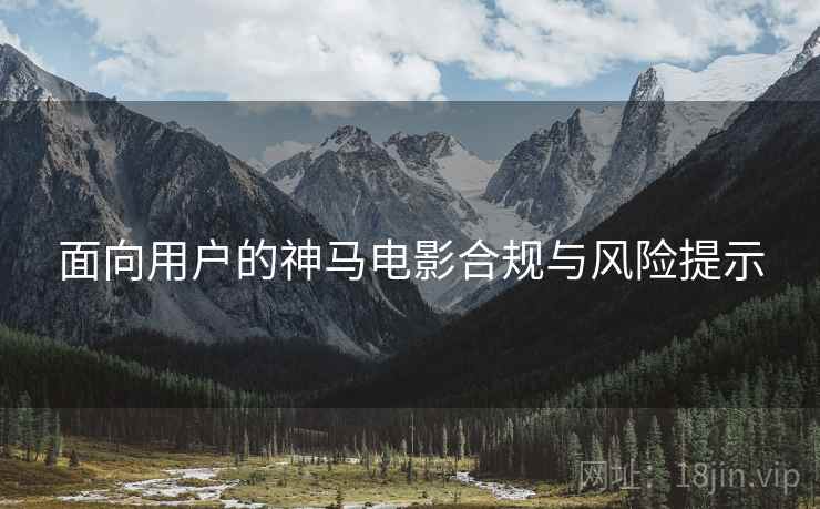 面向用户的神马电影合规与风险提示