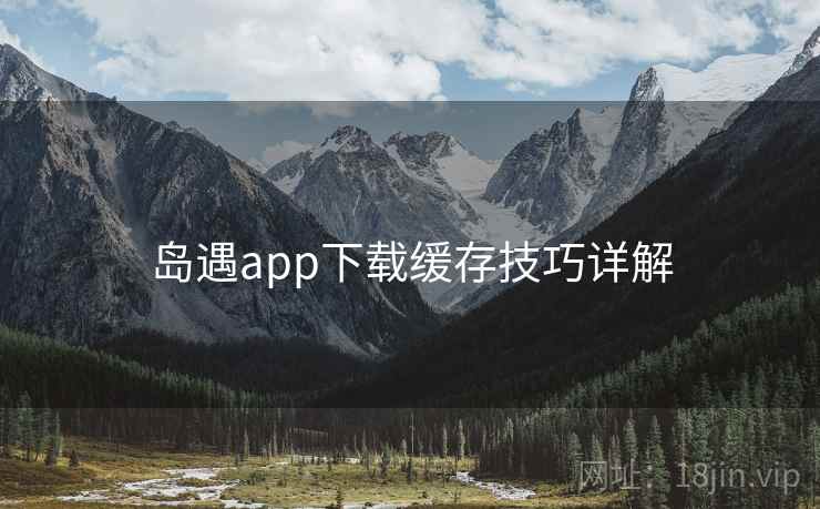 岛遇app下载缓存技巧详解
